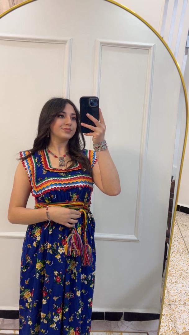 Robe Kabyle Dihya Bleu Royal