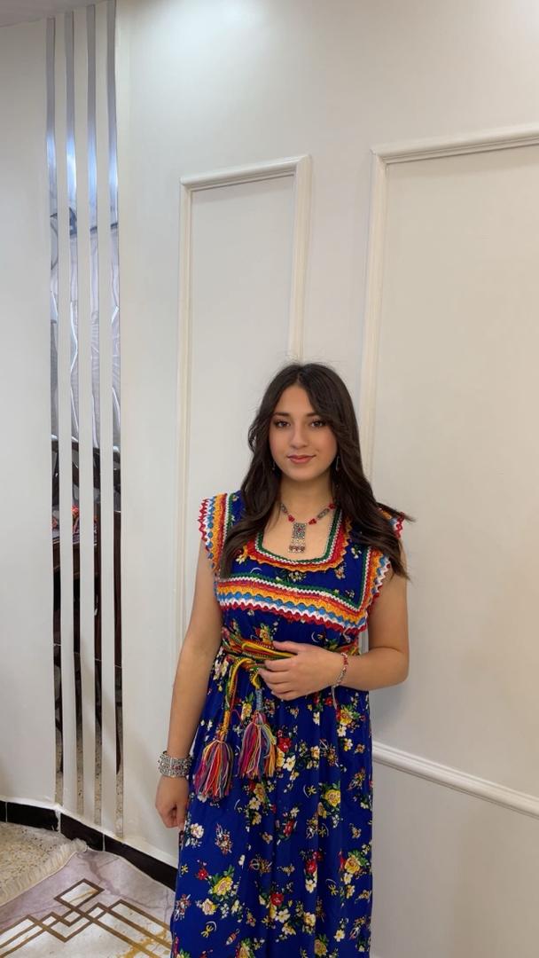 Robe Kabyle Dihya Bleu Royal