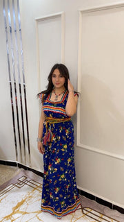 Robe Kabyle Dihya Bleu Royal