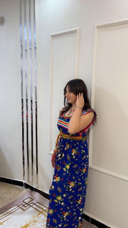 Robe Kabyle Dihya Bleu Royal