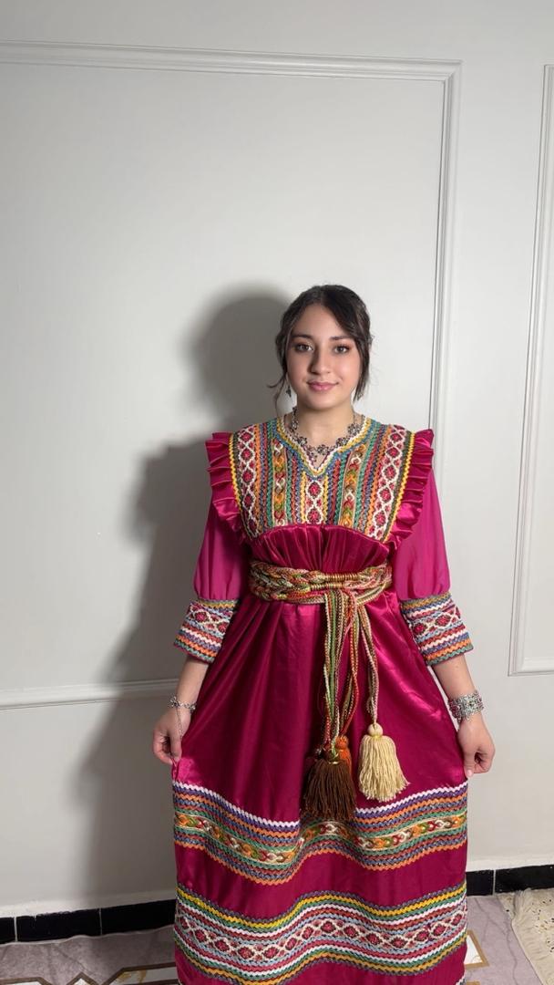 Robe Kabyle Tafat Fuchsia Prestige