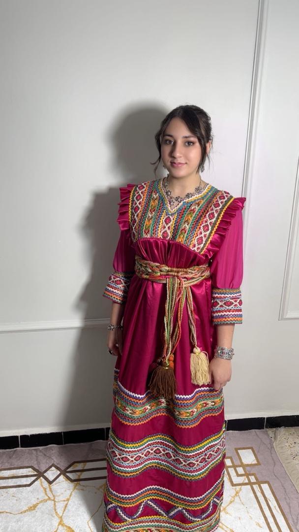 Robe Kabyle Tafat Fuchsia Prestige